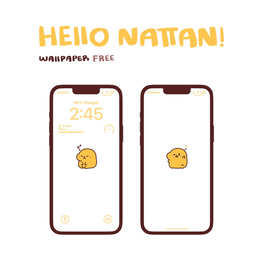 FREE! Hello Nattan Wallpaper (Digital Product)